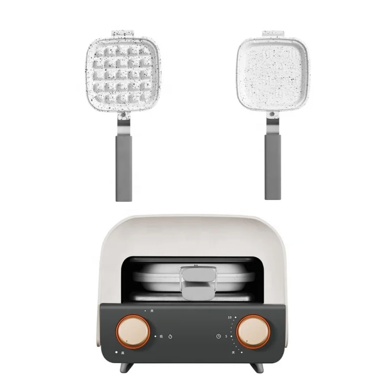 Multi-function Breakfast maker Waffle Sandwich cooker Retro Oven Design 600W Non-stick multifunctional breakfast machine