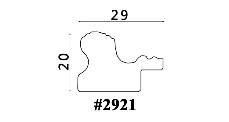 Ruilin factory wholesale high quality golden PS frame moulding