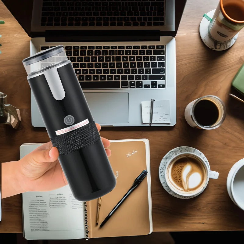 160ml Portable Wireless Coffee Maker Small Travel Rechargeable Handheld Coffee Cup Mini Espresso Coffee Machine