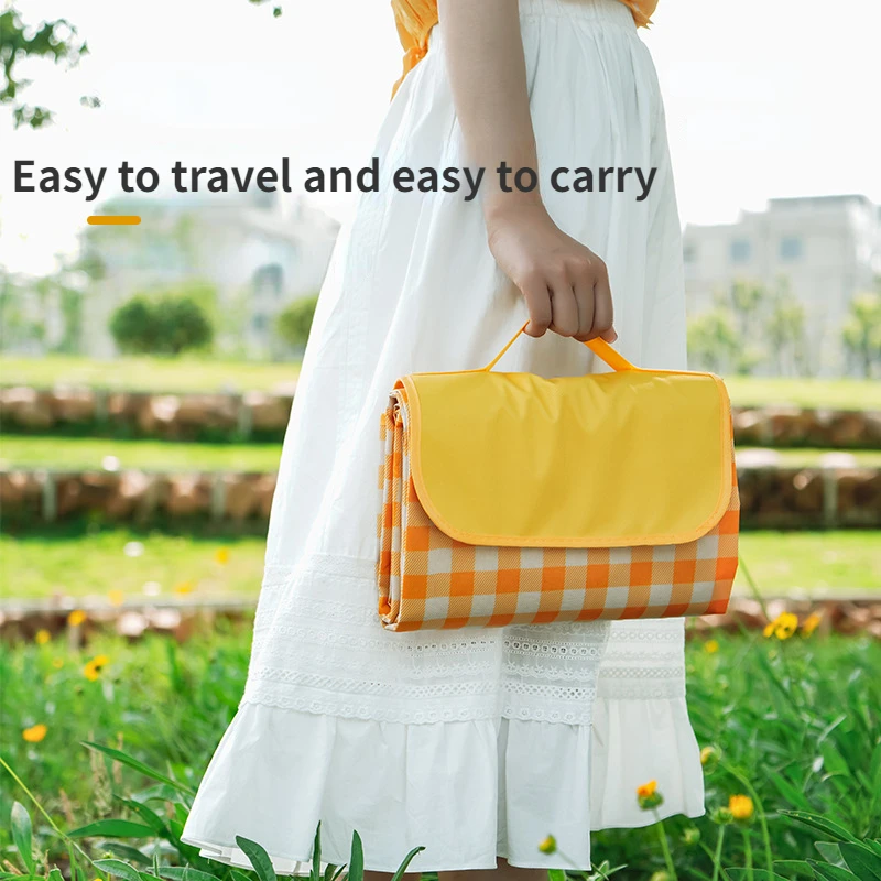 Outdoor picnic mat camping moisture-proof portable non-woven Oxford cloth thickened waterproof weekend outing tent floor mat