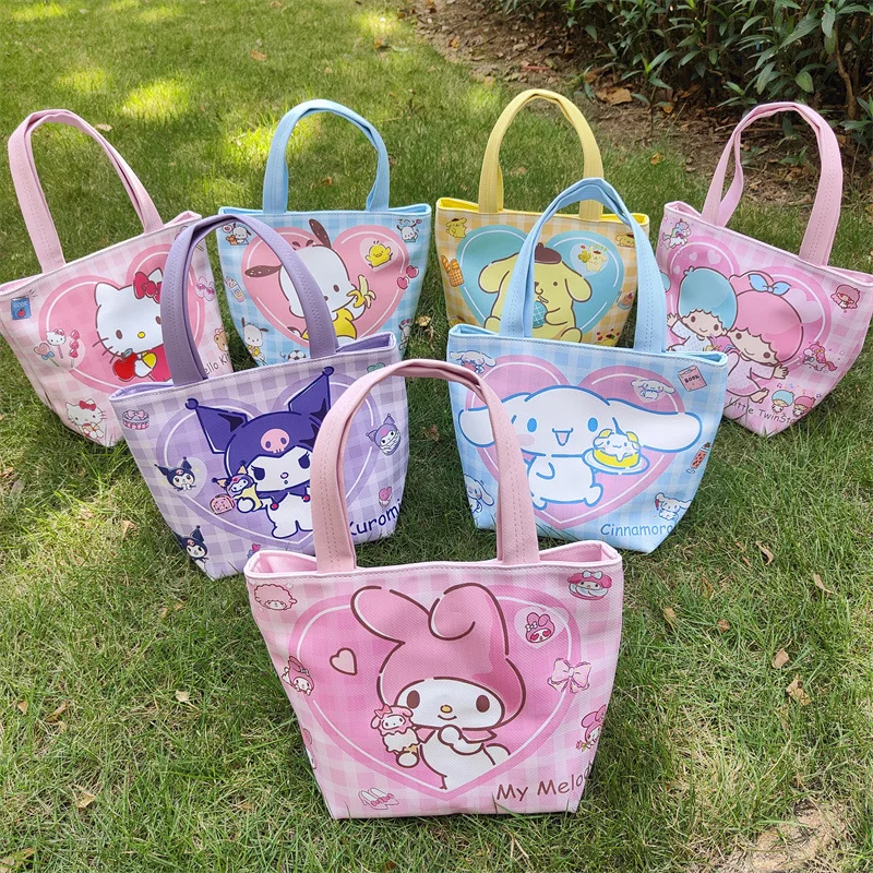 2024 новые милые Мультяшные сумки Kuromi PU Melody и Kawaii My Bags Hello Kitty портативные для хранения