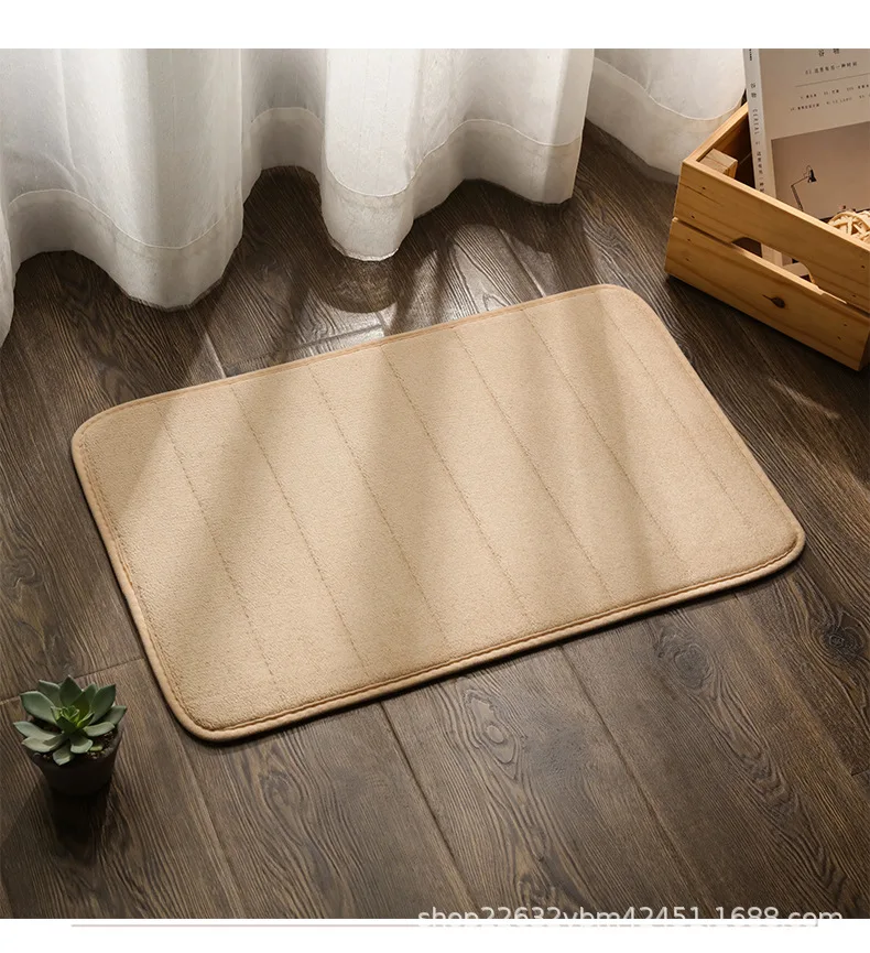 Bedroom Mat Absorbent Embroidered Floor Mat Porch Door Mat Carpet Bath