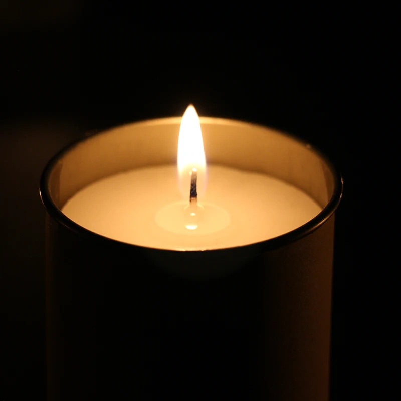 Manufacturer Catholic Spiritual Votive Applicable Ordinary White Smokeless Candle Tins For Home Church Decoration