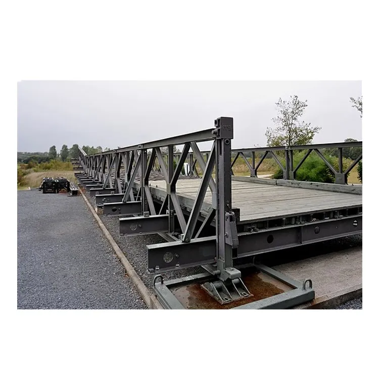 China Manufacturer Steel Structure Prefabricated Portable ZB200 Steel Structure Bailey bridge