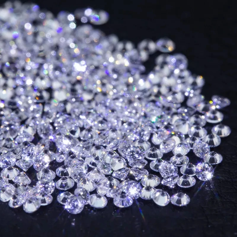 Factory 0.8-2.9mm Loose Moissanite Diamond Stone Round Brilliant Cut White Moissanite