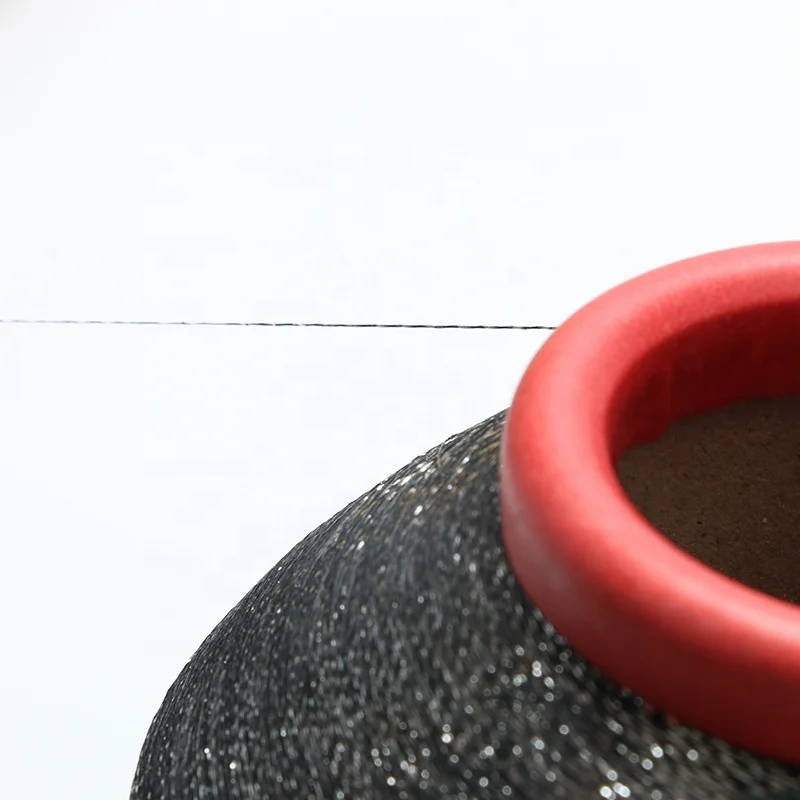 metallic yarn manufacturer sparkle yarn soft MH-type lurex thread zari shiny polyest yarn for knitting and weaving