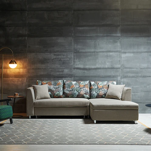 Manufacturers corner sofa design bed with storage function