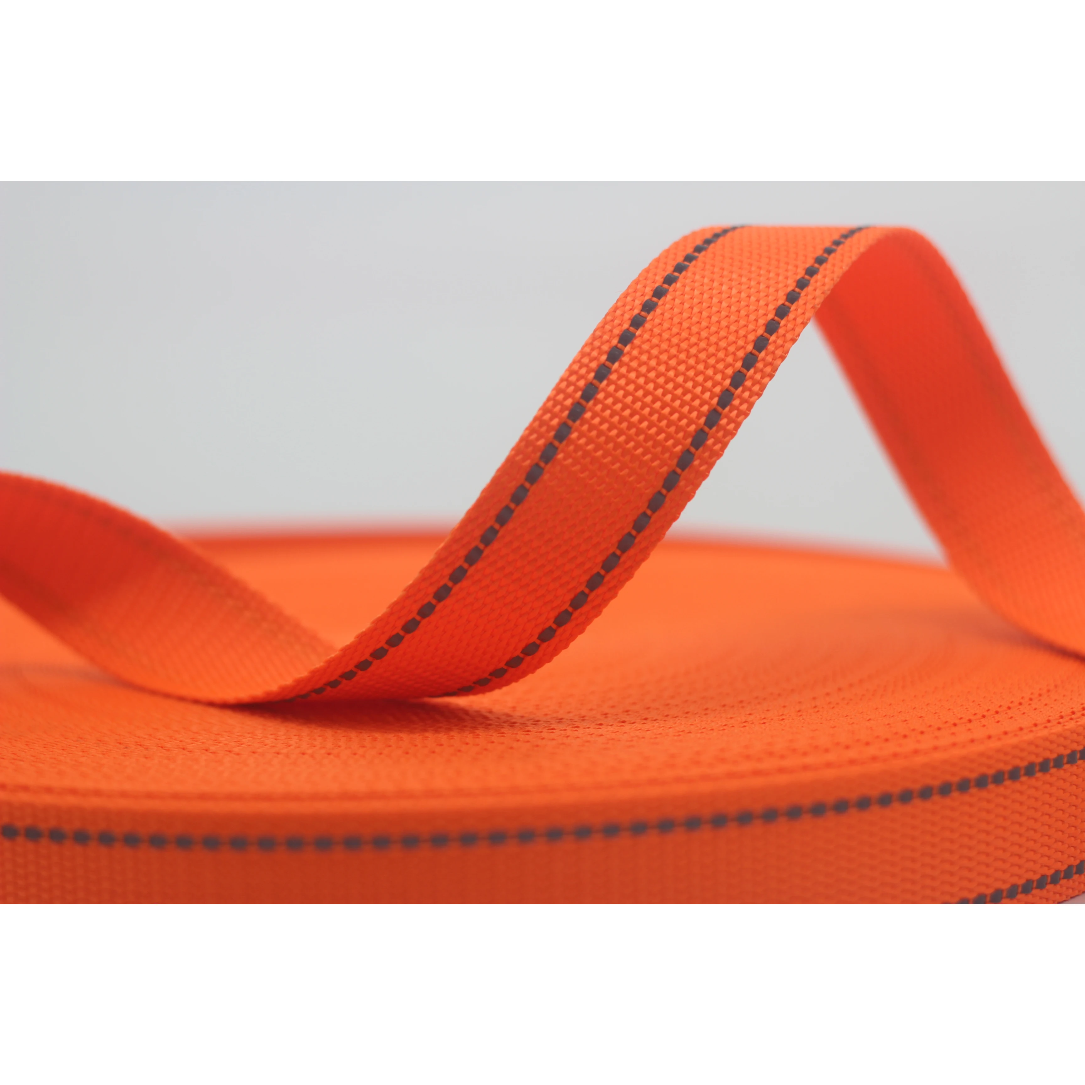 Wholesale 25mm imitation nylon reflective tape webbing strap for clothing