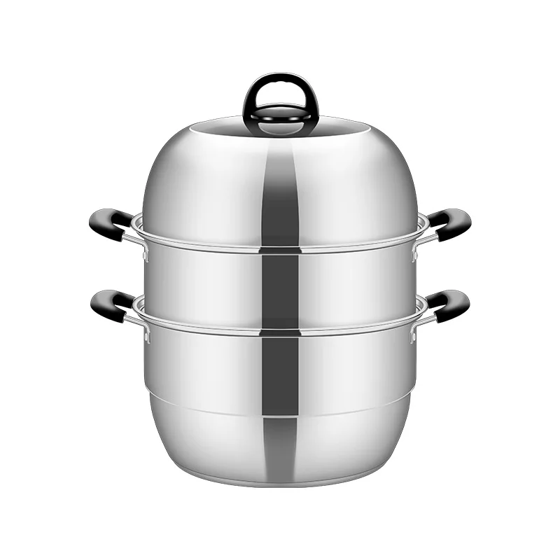 28/30/32/34/36 см большой емкости металлический кастрюля из нержавеющей стали для приготовления пищи