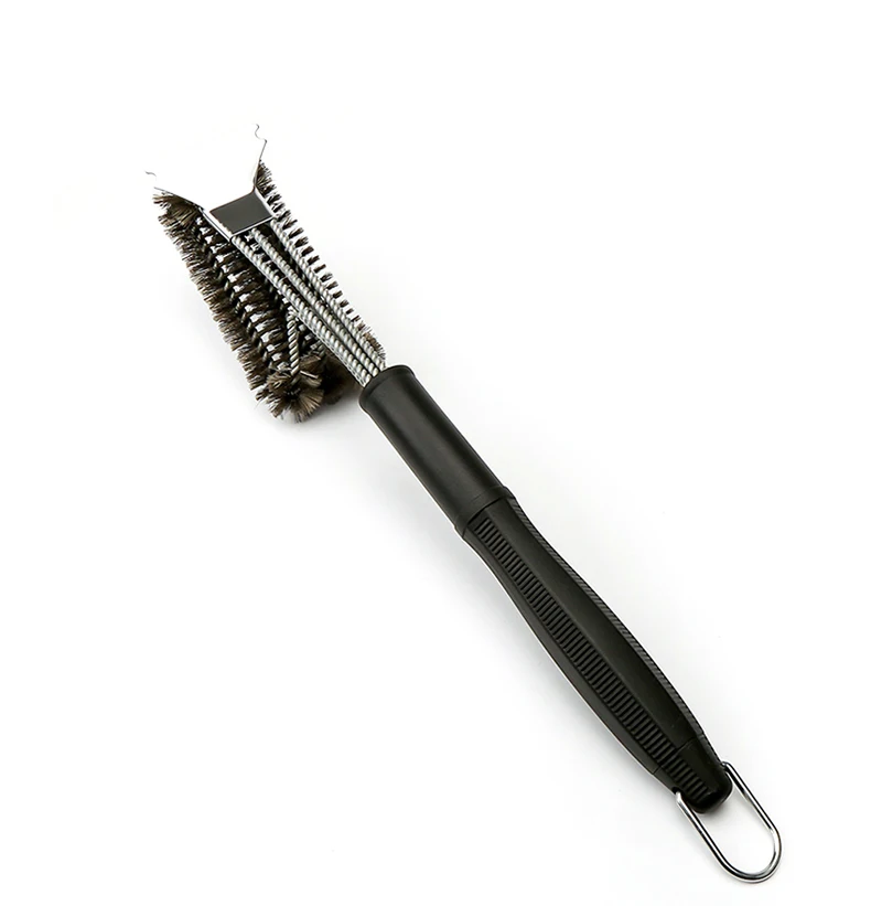 MEIJI, лидер продаж, оптовая продажа, прочная щетка для чистки из нержавеющей стали, щетка для барбекю, щетка для чистки, нейлоновая щетка для барбекю