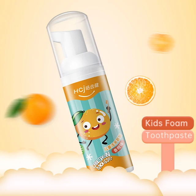  50g Foam Toothpaste Private Label Liquid Orange Cheap Price