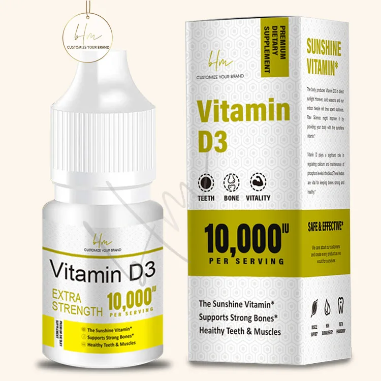 Supports Brain Vision Nervous System Development Omega 3 Vitamin D3 DHA oral liquid for Baby