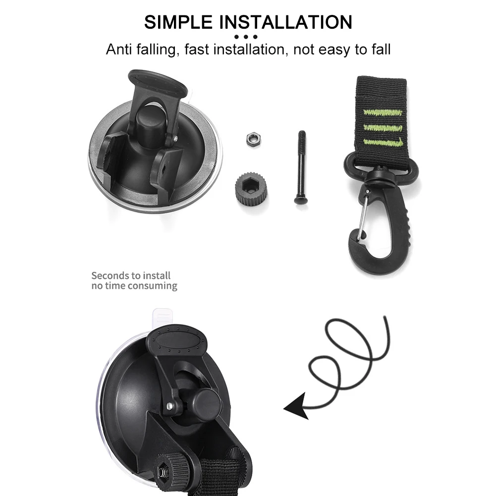 Outdoor Suction Cup Anchor Securing Hook Tie Down Camping Tarp As Car Side Awning Pool Tarps Tents Multi-Purpose Hook