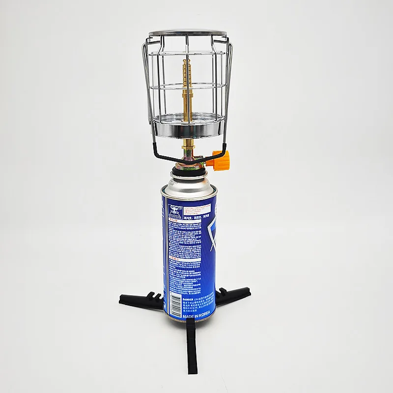 Factory Direct Sales Portable Petroleum Butane Gas Lamp Outdoor Camping Ultra Light Lighting Gas Lamp