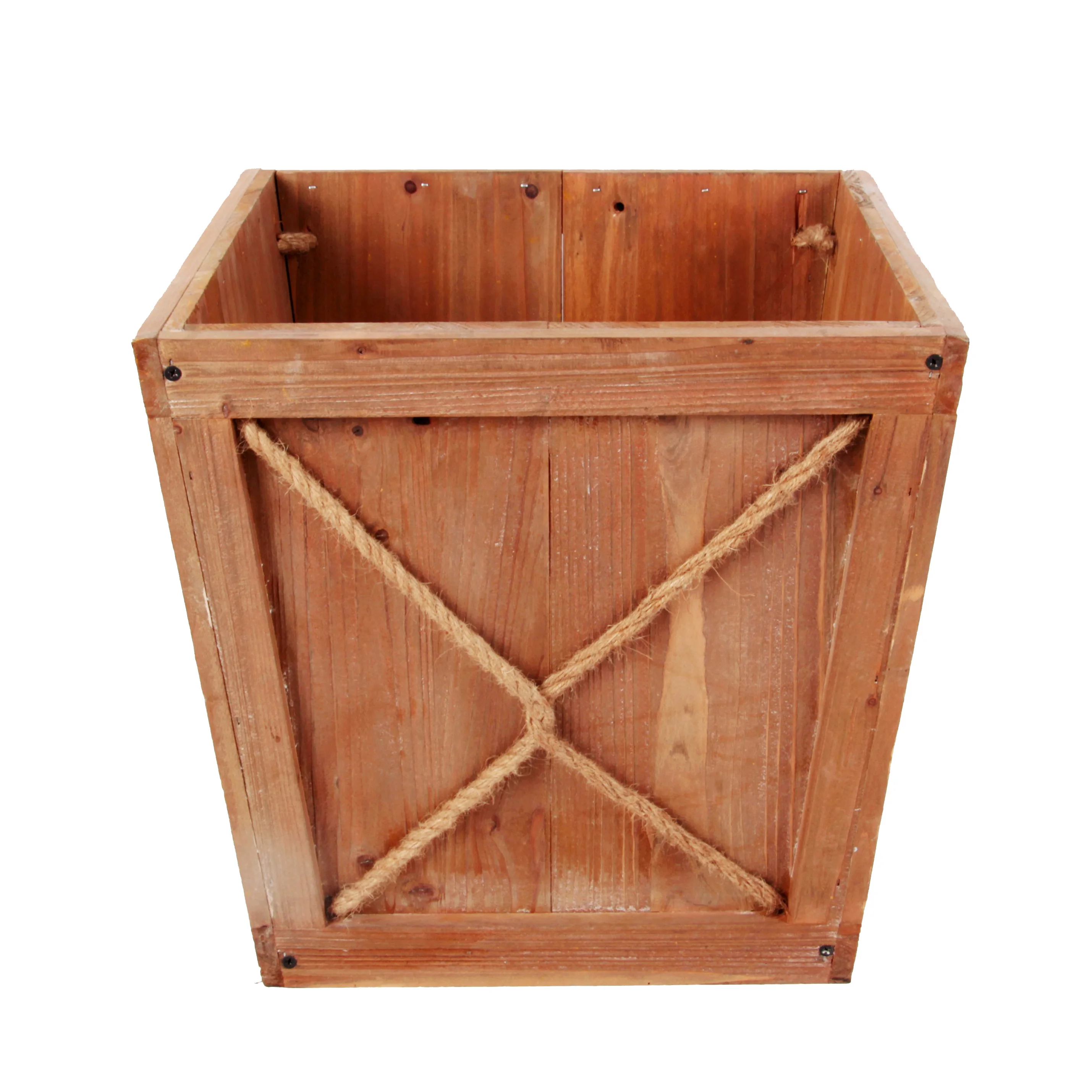 Wood Rectangular Garden Planter Box Raised Bed Outdoor,Planters for Outdoor Plants