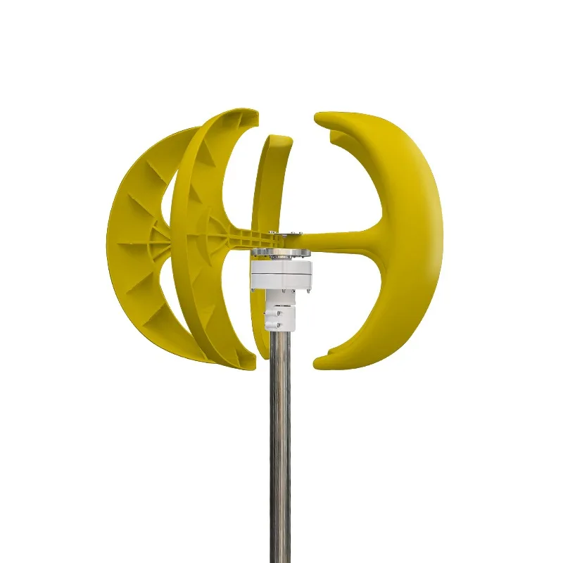 500W 12V Vertical Axis Wind Turbines Windmill Power Charge Generator with Motor Kit 5 Blades Lantern Camping Home Made in China