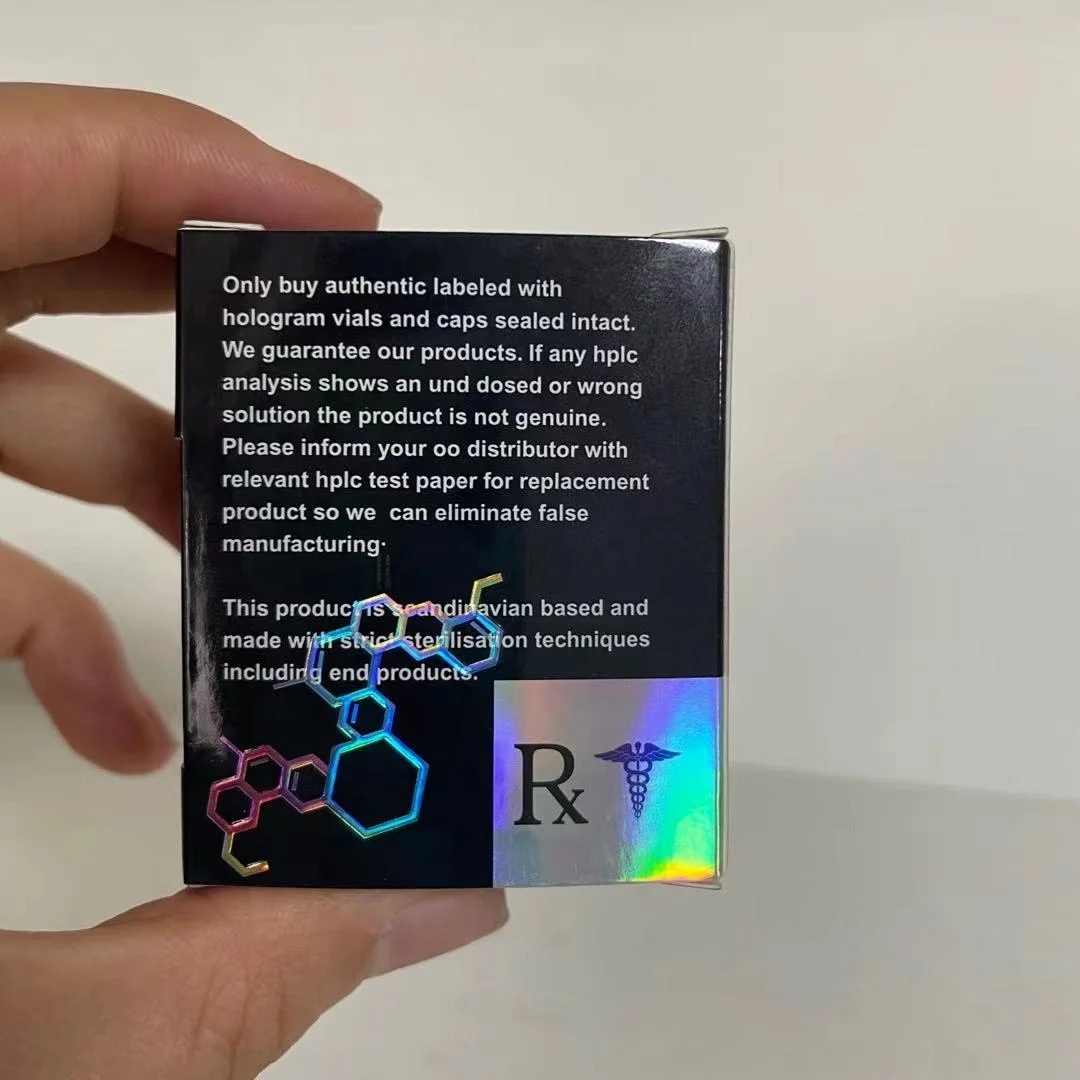 Custom Laser Cardboard 325gsm 10ml Vial Storage Pharmaceutical Packaging Box With Blank Window