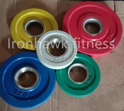 Gym Equipment Small change plates 0.5kg-2kg competitive gym weight plate bumper accessories change plate