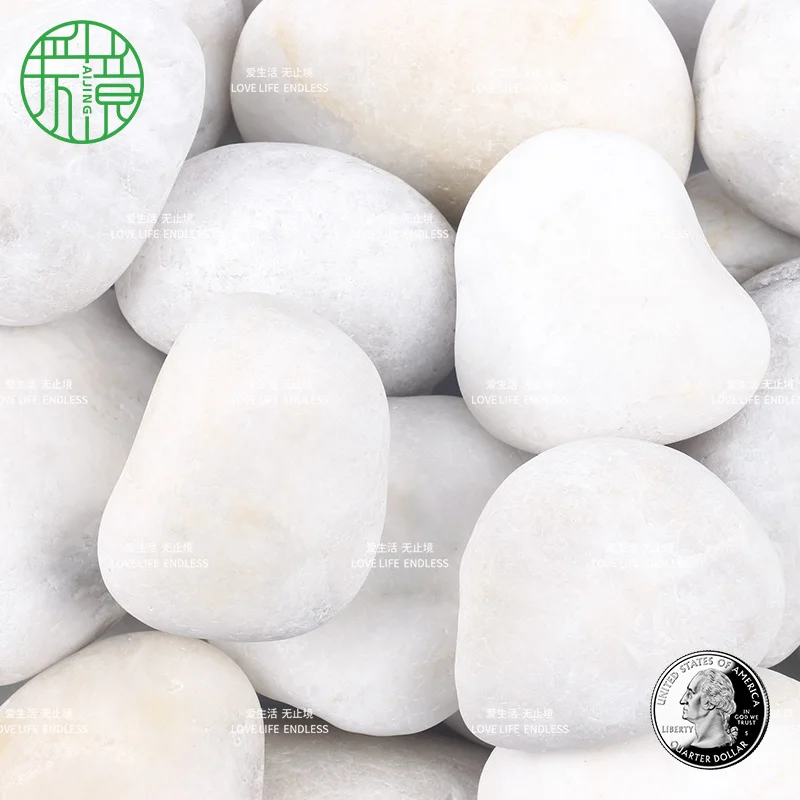 Factory direct sale grade AA Round microlandschaft gardening pebbles stone similar mexican beach cheap