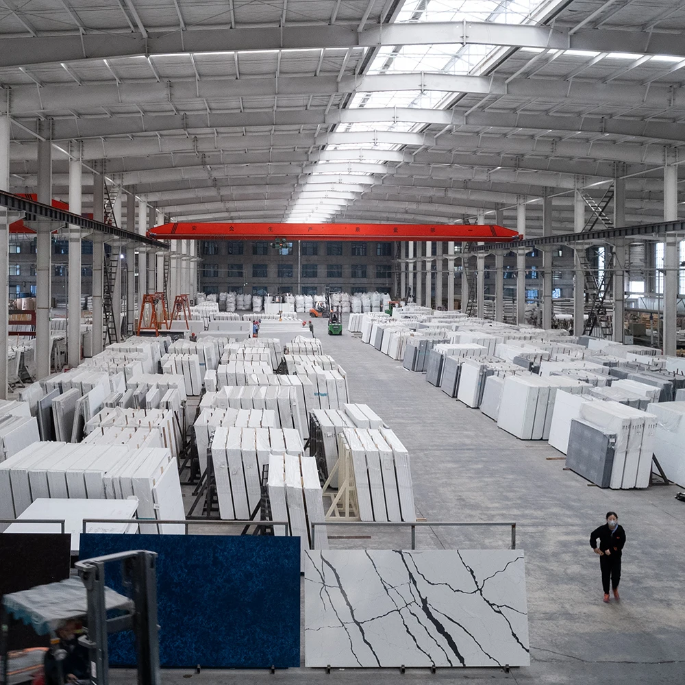 Engineered Quartzo Quartz Surface Slabs Horizon Countertop Quartz Stone