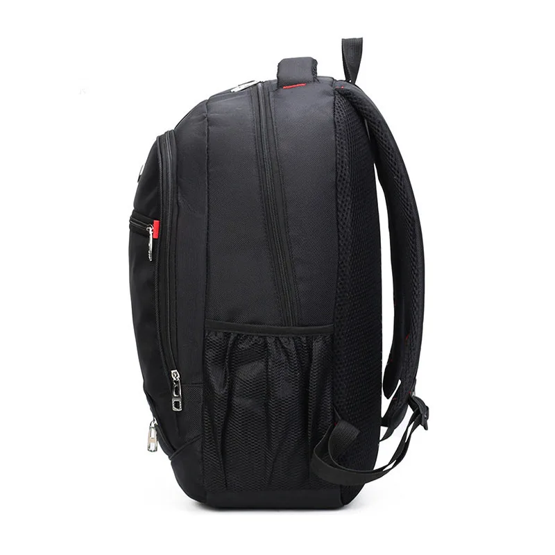 High Quality Anti-Theft Custom Logo Canvas Laptop Backpack Waterproof PC Zipper Outdoor Travel Business Use-Black Available Men