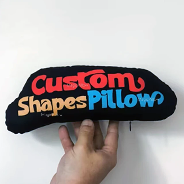 Мультяшная асимметрическая подушка в форме букв аниме индивидуальный дизайн Бархатная с принтом подарок
