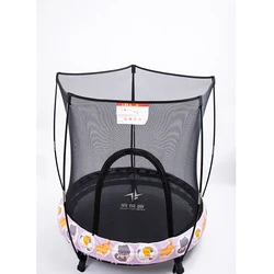 Детский батут, Круглый бесшумный фитнес-батут, защитная сетка, детская кровать, мебель, детский мобильный парк, Детская крытая игровая площадка