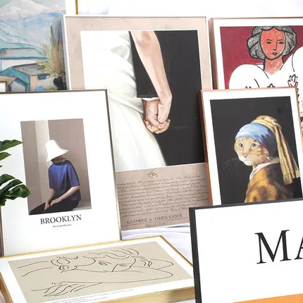 amazon hot sale A3 Customized Aluminum Alloy Collage Mounted Gift Bulk picture frames mouldings