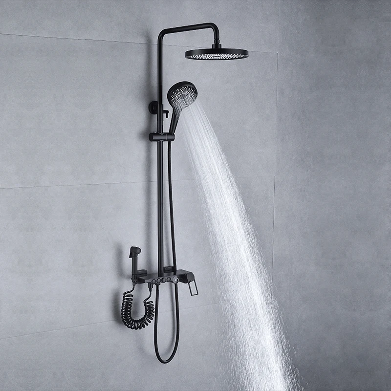 Brimix automatic temperature shower mixer with sliding shower mixer set