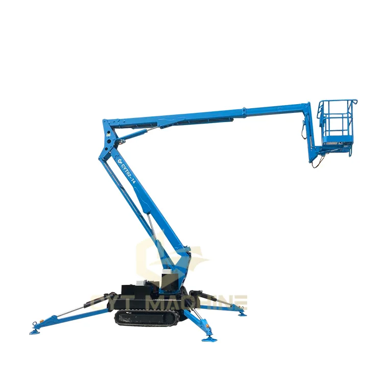 Factory Outlet 16M Hydraulic Trailer-Mounted Spider Boom Man Lift Aerial Platform Lift