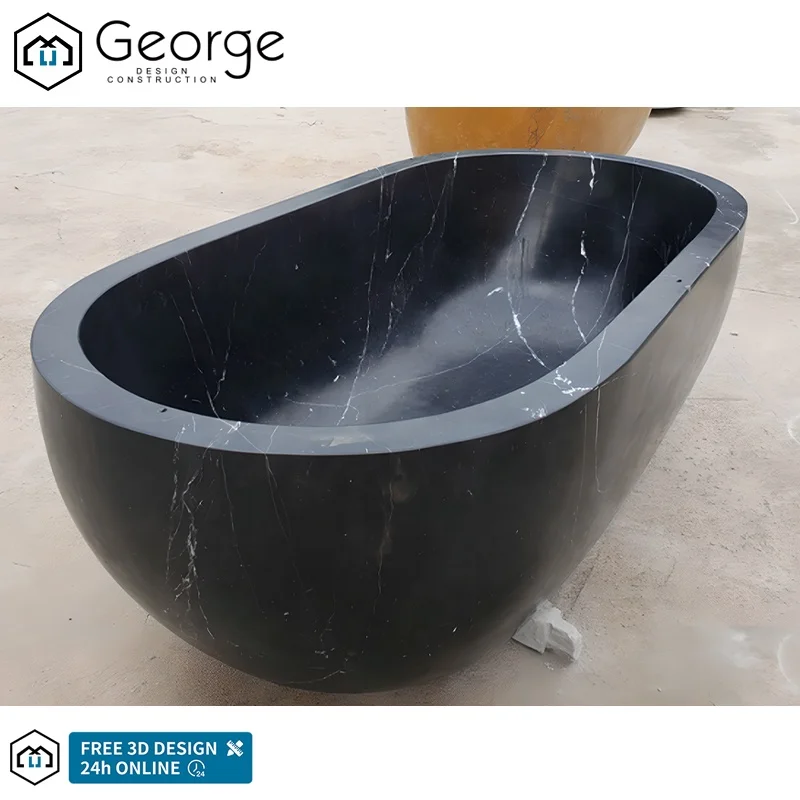 whirlpool spa Rectangular bathtub Dreaming Green Marble natural stone luxury tub