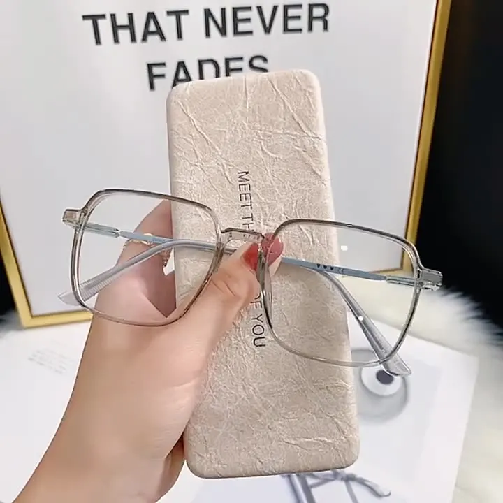 Wholesale Transparent Blue Rectangle Eye Glasses Optical Frame Spectacle Pc Cheap Optical Eyeglasses Frames