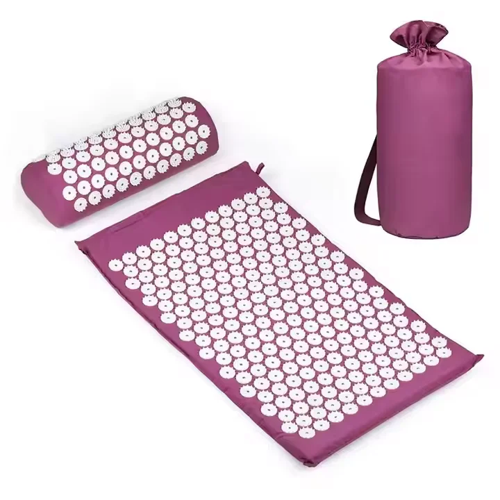 2024 Pain Relief Whole Body Massager Cushion Massage Shakti Mat Acupressure Relive Back Acupuncture Mat and Pillow Set