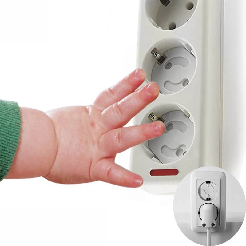 European Child Socket Outlet Protection Kids Baby Safety Electric Plug