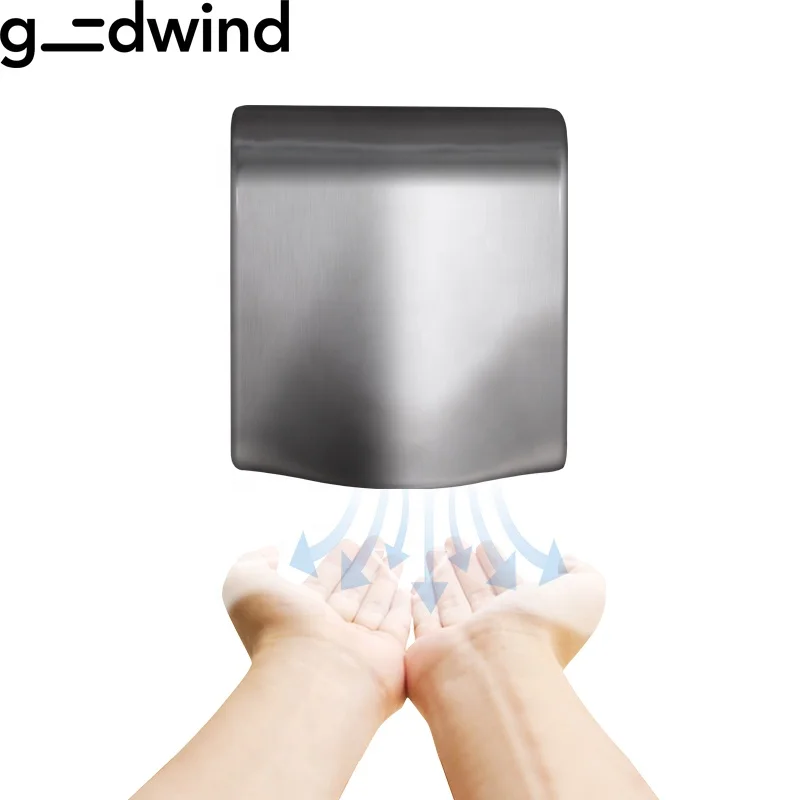 Сушилка для рук из нержавеющей стали для ванной и туалета, настенная автоматическая сушилка для рук
