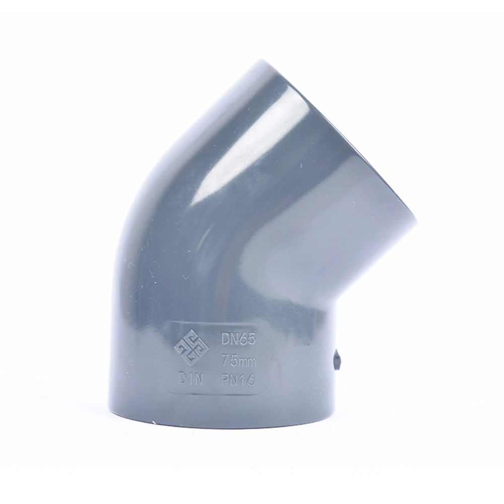 manufacturer Direct Iirrigation Pipe fitting Price chemical industry UPVC 45 Degree Elbow