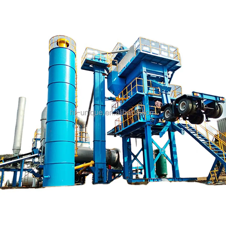 Factory price 80tph 120tph small mobile batch asphalt mixing plant for sale