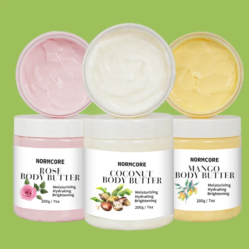 Custom Wholesale Personal Care Contract Formulator Oem Manufacturer Vegan Organic Moisturizing Skin Whitening Body Butter Cream