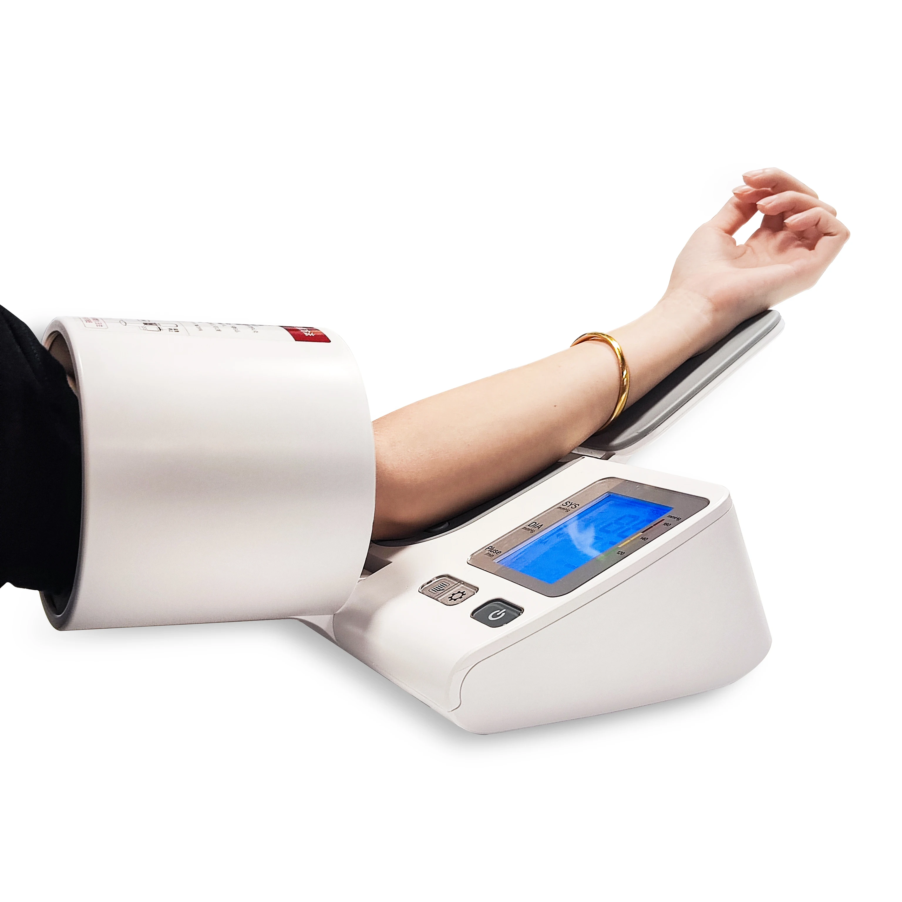 New Digital Sphygmomanometer Blood Pressure Machine Benchtop Tensiometer Armband Pulse Tensiometro Tunnel Blood Pressure Monitor