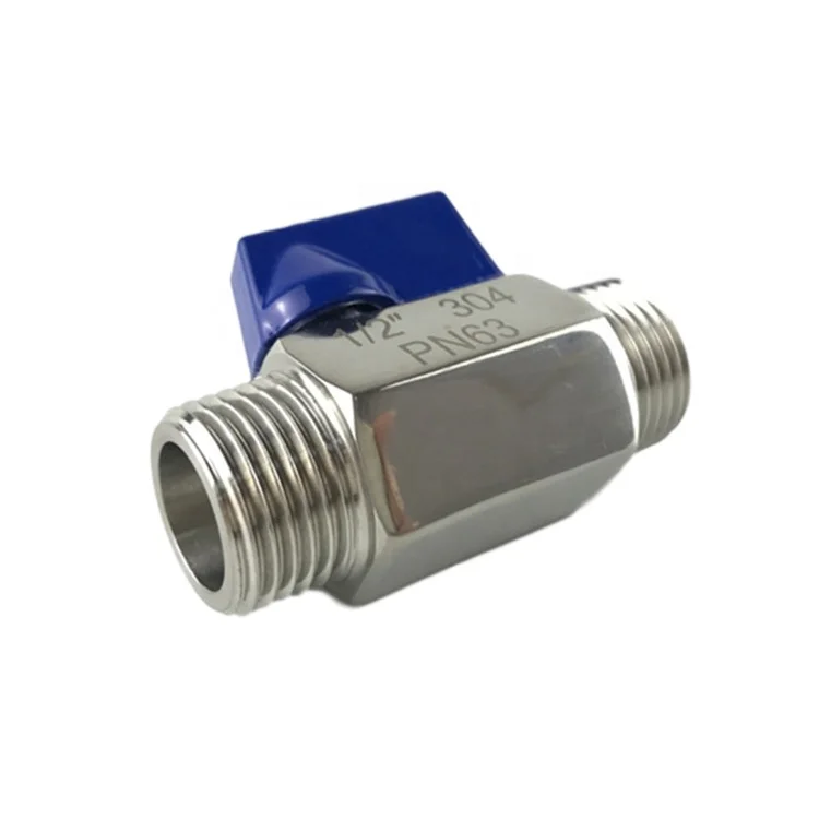 PN63 1/2in. MxM NPT Stainless Steel 304 Mini Ball Valve