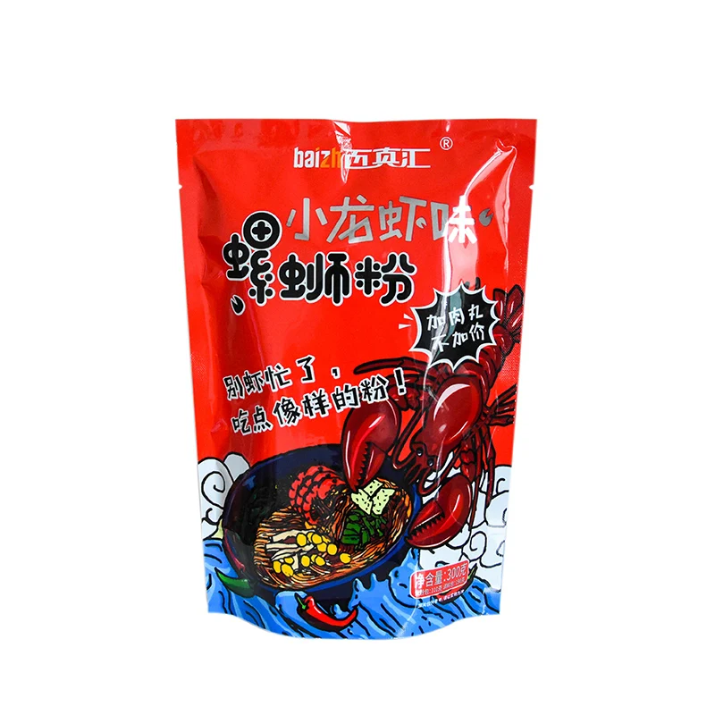 Wholesale China Authentic liuzhou river snail rice noodles crawfish flavor 300g bag