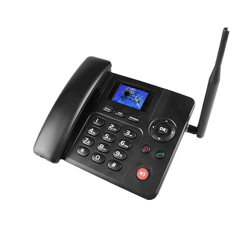 Android Desktop Phone with 1/2 SIM Card 4G LTE Landline Telephone