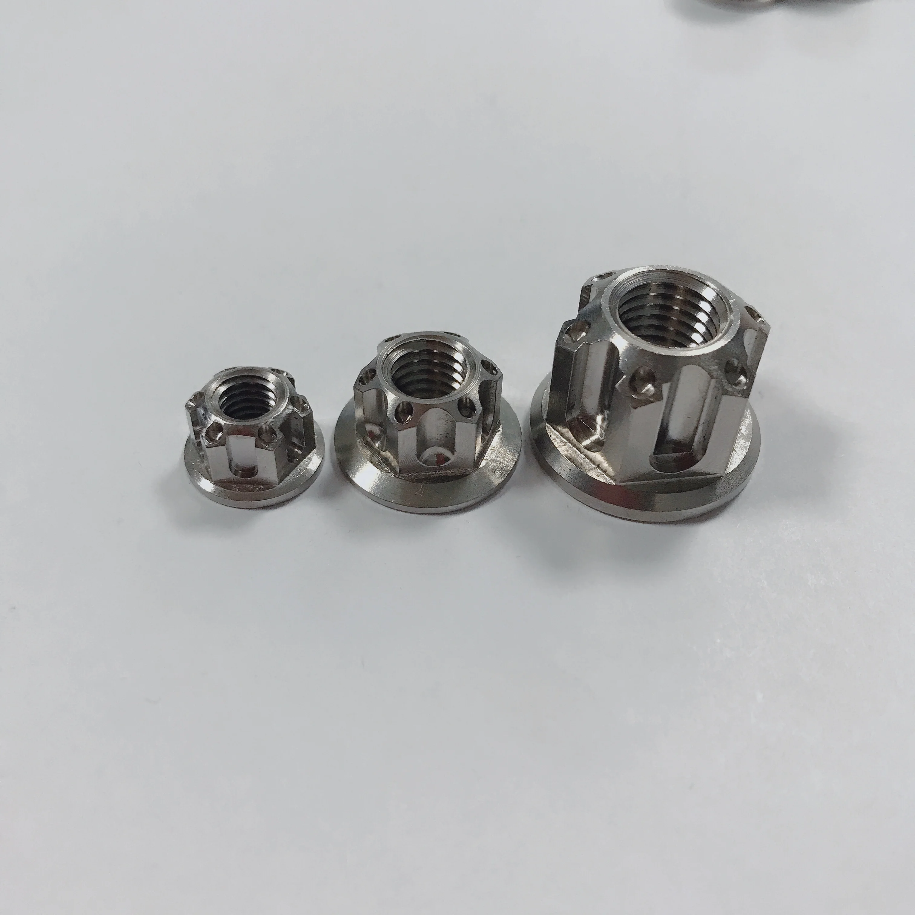 titanium hex flange axle nuts m10 1.25 fine thread for sale