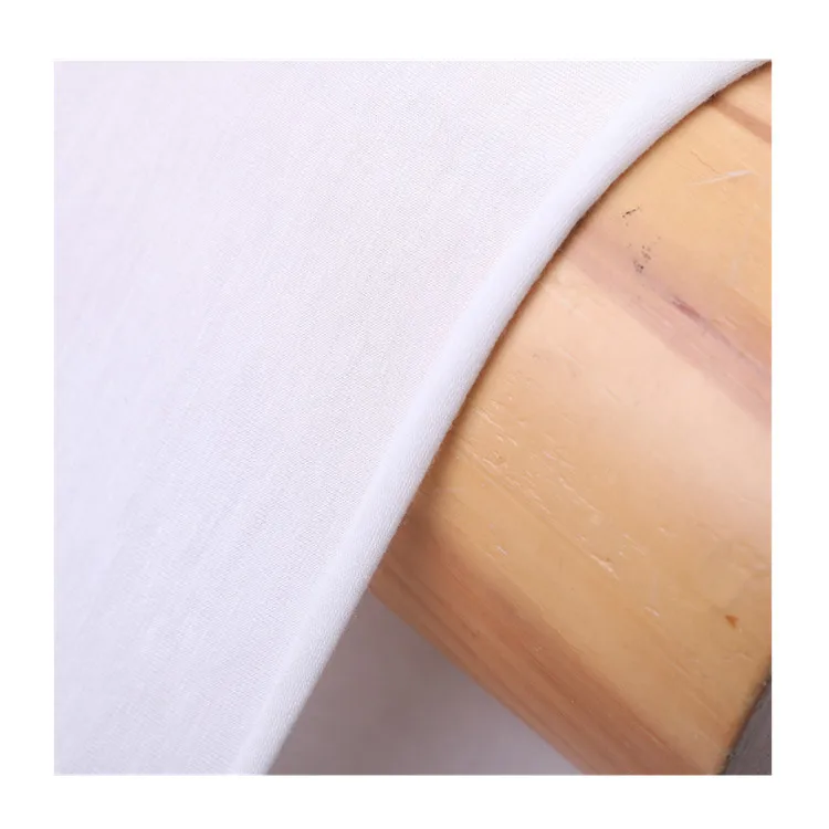White 180g spandex jersey bamboo fiber T-shirt vest camisole casual wear sportswear fabric