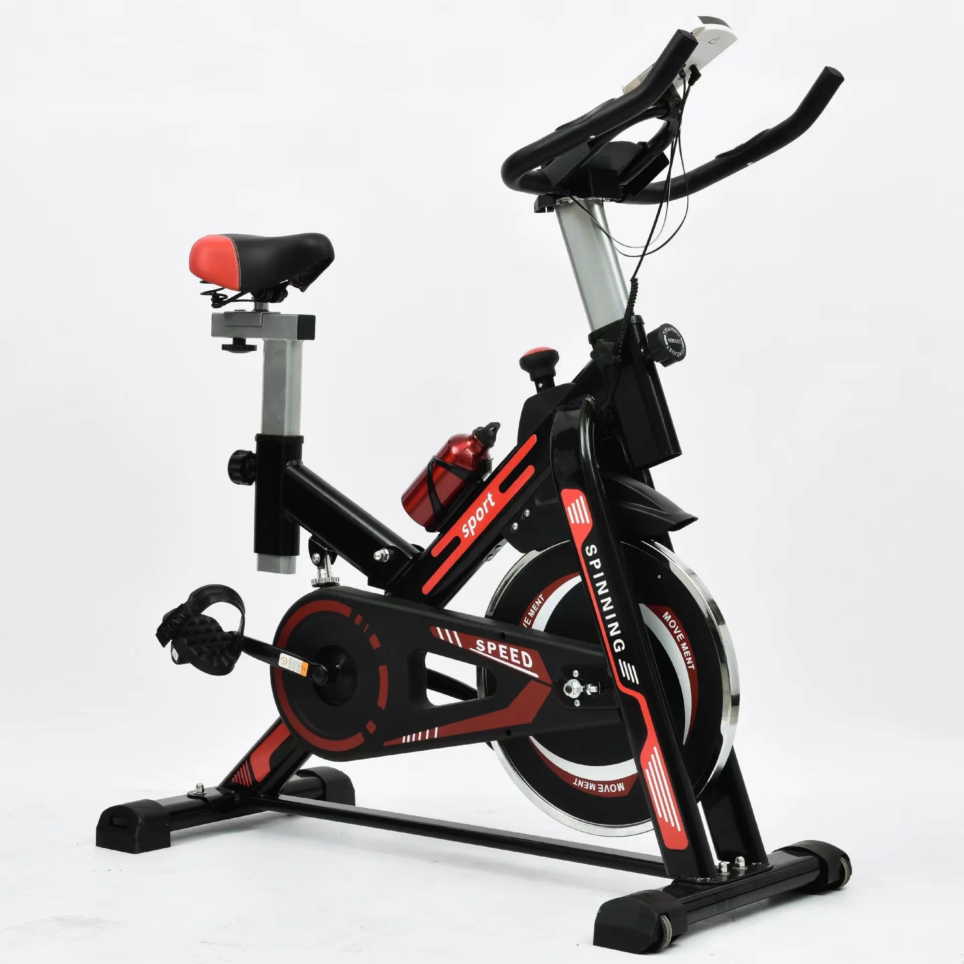 Professional Electronic Watch Adjustable Resistance Easy Installation Silent Exercise Bike