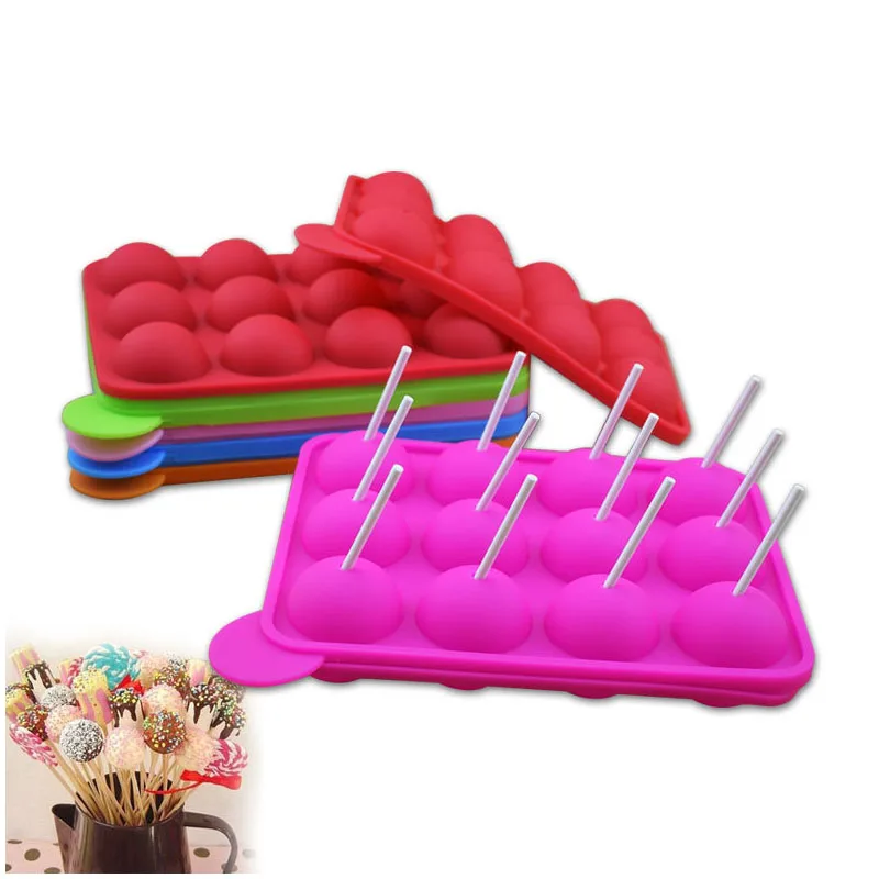 Hot Selling Custom Silicone Lollipop Mold Cake Decorating Tools Non-toxic Silicone Lollipops Mold