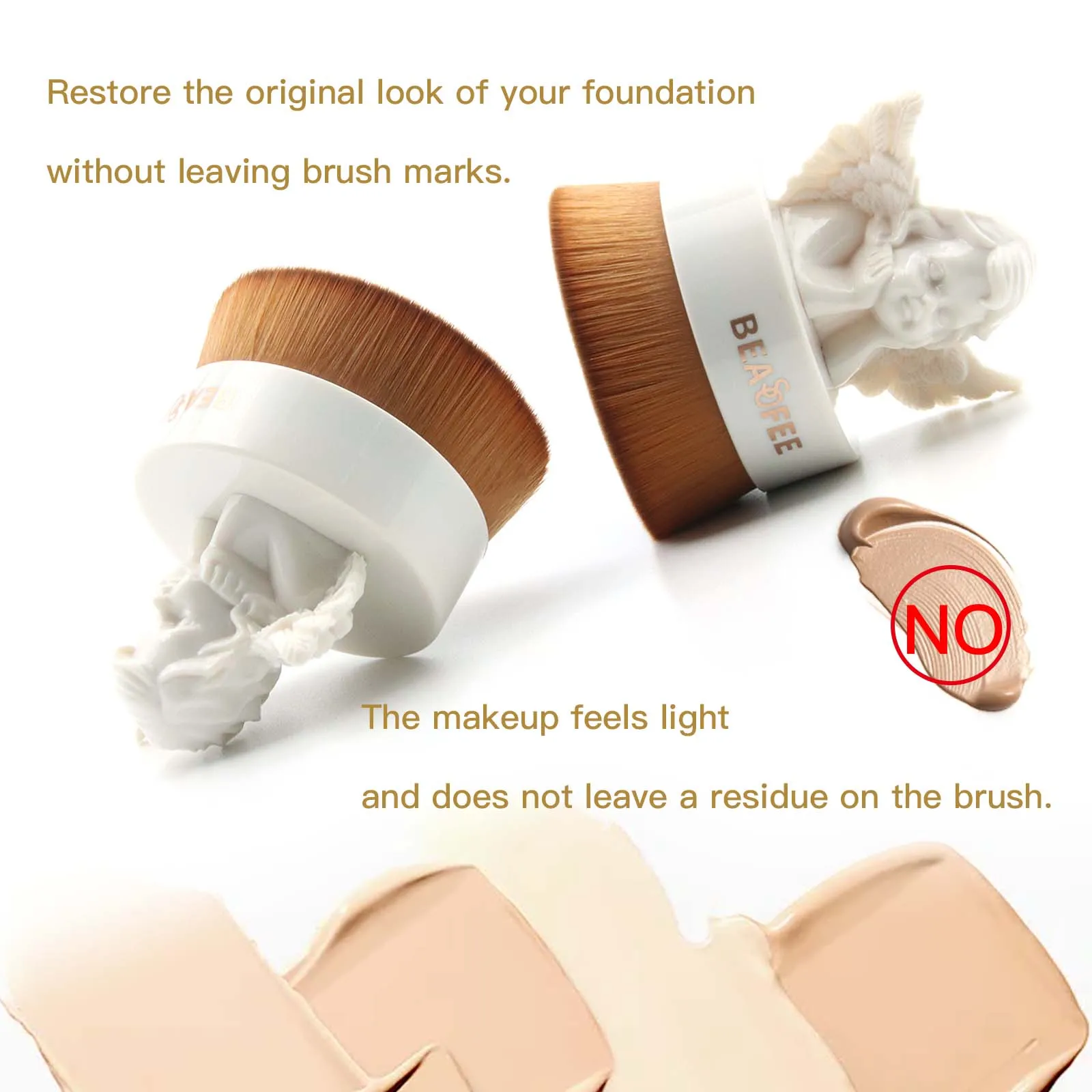 Big Flat Style Foundation Brushes Make up Dense Makeup Brush Synthetic Hair Professional Makeup brushes Kabuki