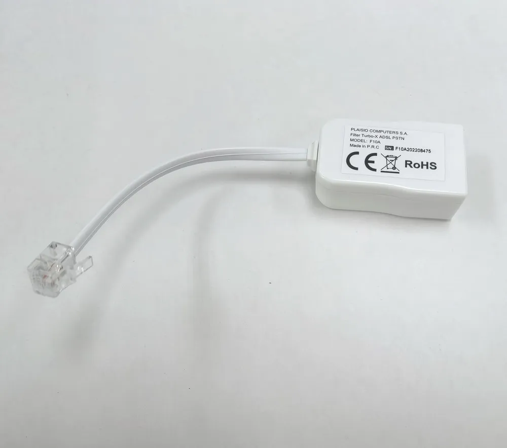Hot sell single port ADSL PSTN Filter FX-US02M-F3 simple micro filter telephone RJ11 line