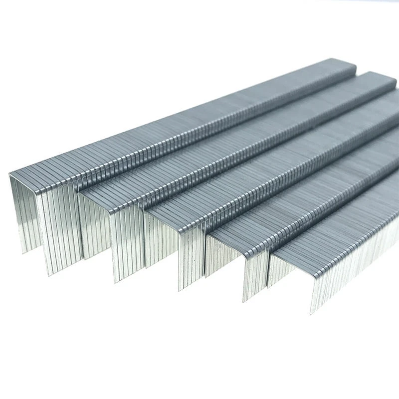 Gun Nails Factory Custom Galvanized Wire nail 10J series 1008J 1010J 1013J Decorative Black Office Staples for Wood Sofa