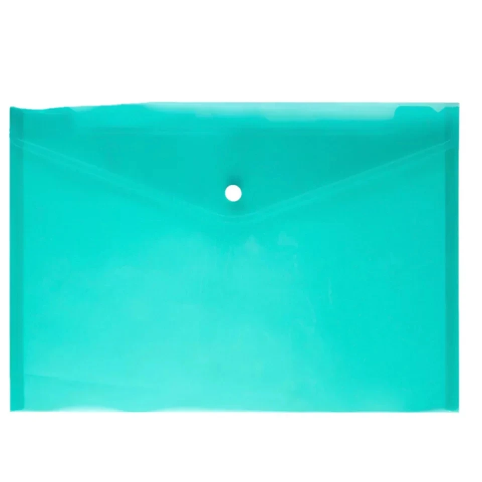 PVC A4 Envelope Holder Clear File Folder File Plastic Document Bag with Botton Office School Stationary